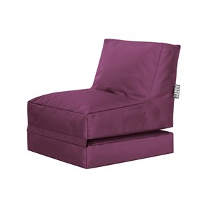Gouchee Home Twist Brava Purple Bean Bag Chair