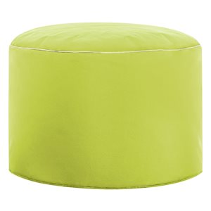 Gouchee Home Dotcom Brava Modern Lime Green Polyester Round Ottoman