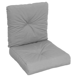 Bozanto Grey Deep Seat Patio Chair Cushion