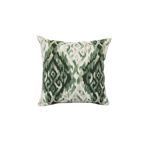 Bozanto Paisley Green Square Throw Pillow