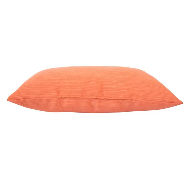 Coussin décoratif rectangulaire uni par Bozanto, corail