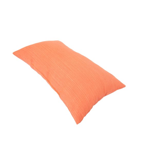 Coussin décoratif rectangulaire uni par Bozanto, corail