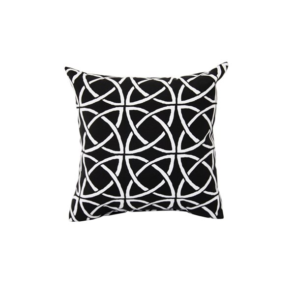 Bozanto Chevron Black Square Throw Pillow 08-1406/282 | RONA