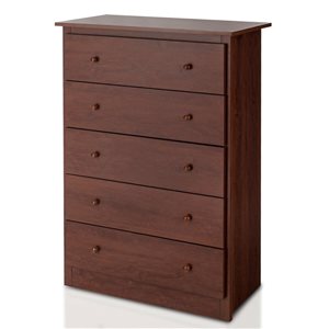 CASAINC 16-in W 5-Drawer Brown Wood Composite Freestanding Utility Storage Cabinet