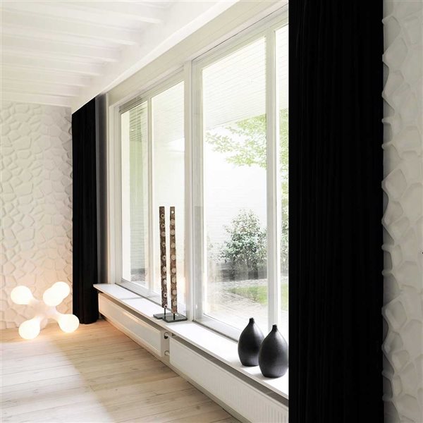 Wall Flats 22.5-sq. ft. White Textured 3-Dimensional Wall Panels with Hive Pattern