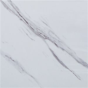 Dundee Deco Falkirk Fermoy 12-in x 24-in White Peel-and-Stick Luxury Vinyl Tile Flooring - 56-Piece