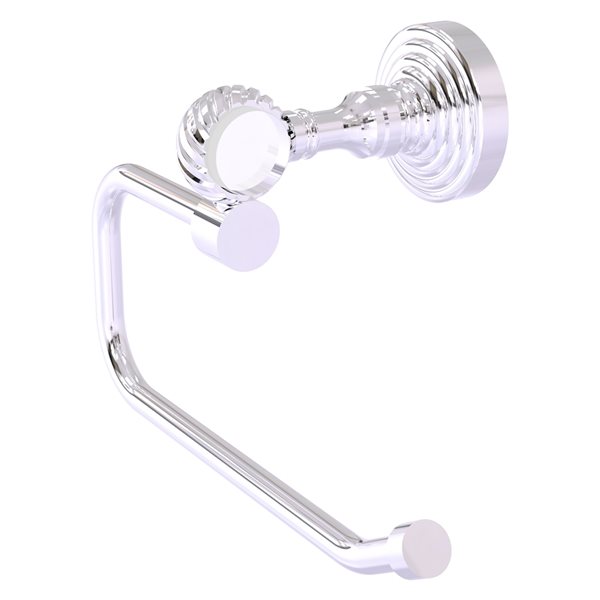 Allied Brass Pacific Grove Polished Chrome Finish Wall Mount Single Post Toilet Paper Holder