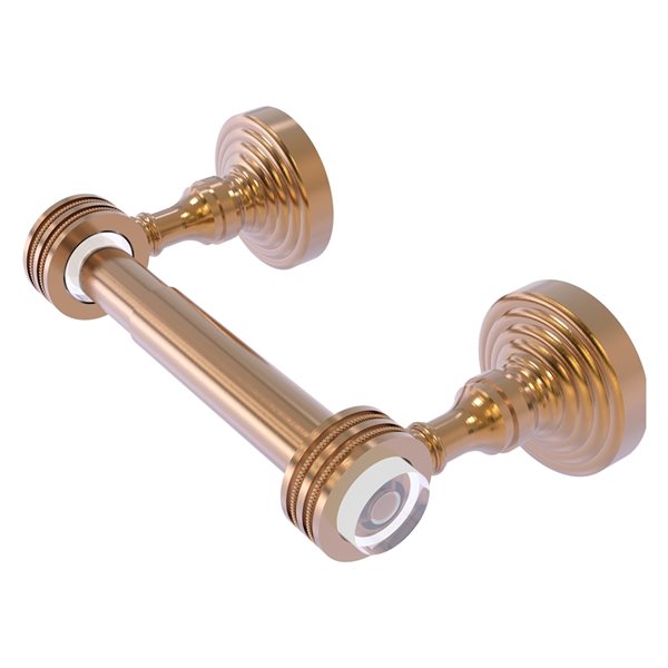 Allied Brass Pacific Grove Wall Mount Double Post Toilet Paper Holder in Brushed Bronze