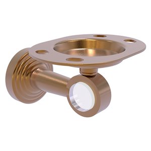 Allied Brass Pacific Beach Brushed Bronze Brass Tumbler and Toothbrush Holder
