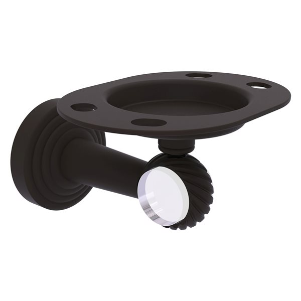 Hansgrohe Retroaktiv Tumbler With Holder - Rubbed Bronze Finish, Solid Brass Holder, 4.125" H