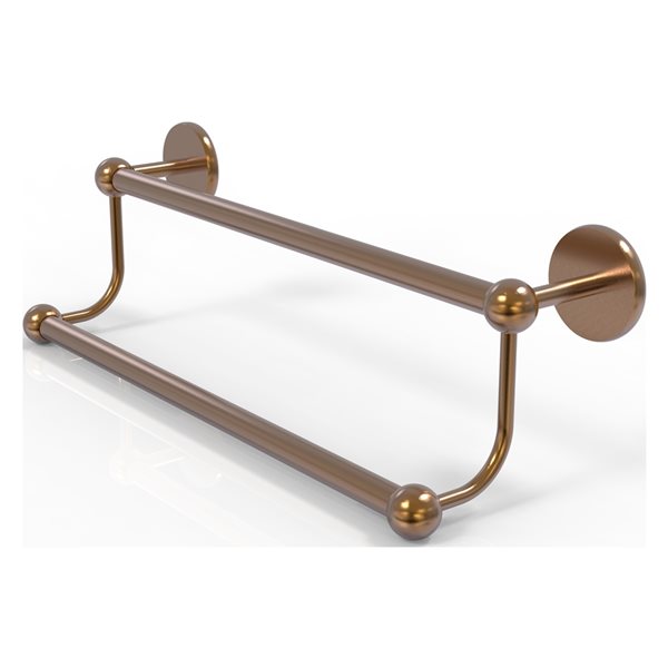 Allied Brass Prestige Skyline 30-in Double Brushed Bronze Wall Mount Double Towel Bar