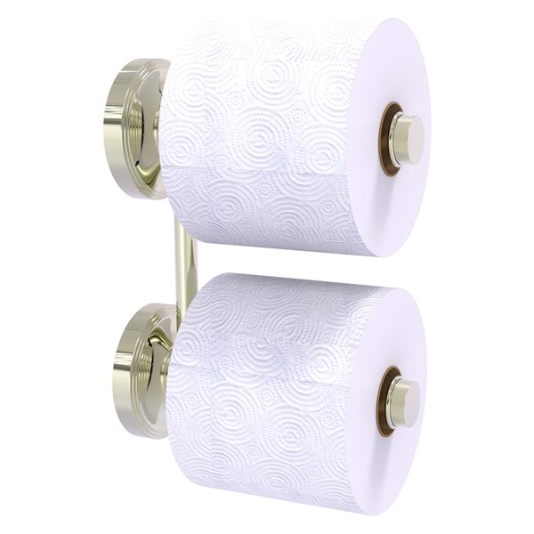 Allied Brass Prestige Regal Polished Nickel 2 Roll Reserve Roll Toilet Paper Holder