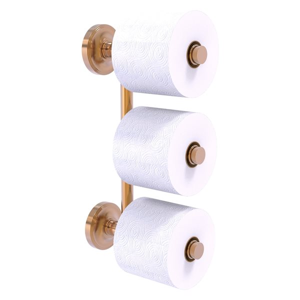 Allied Brass Prestige Regal Brushed Bronze 3 Roll Reserve Roll Toilet Paper Holder