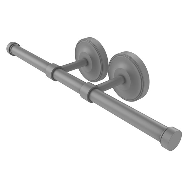 Allied Brass Prestige Regal Matte Grey Double Roll Toilet Tissue Holder
