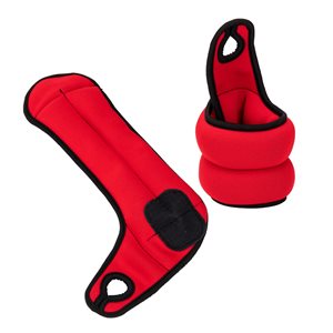 Mind Reader 1-lb Red Adjustable Wrist Weights - Set of 2