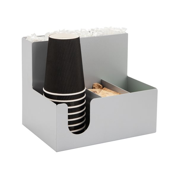 Mind Reader Silver 6-Compartment Coffee Organizer
