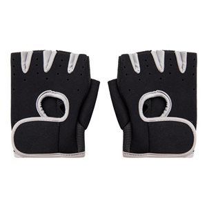 Mind Reader Large Black and Grey Workout Gloves - Set of 2