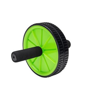 Mind Reader Black and Green 2-Wheel Ab Roller