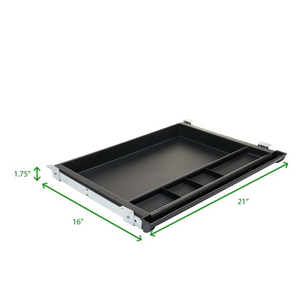 Mind Reader 16-in X 21-in Multi-use Insert Drawer Organizer in Plastic