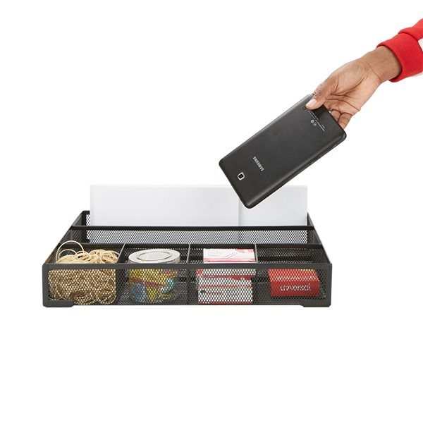 Mind Reader 11.75-in X 15-in Metal Multi-use Insert Drawer Organizer