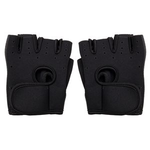 Mind Reader Medium Black Workout Gloves - Set of 2