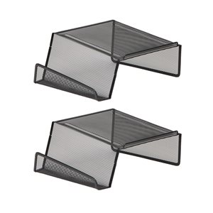 Mind Reader 11.75-in W x 5.25-in H 2-Tier Freestanding Metal Stand - Set of 2
