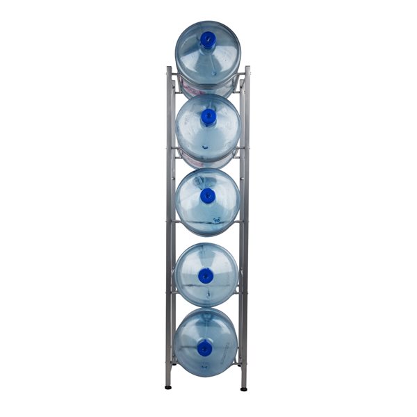 Mind Reader 13.39-in D x 13.39-in W x 53.15-in H 5-Tier Metal Utility Shelving Unit