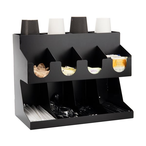 Mind Reader Black 12-Section Coffee Organizer