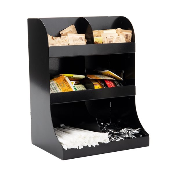 Mind Reader Multi-Level Black Coffee Organizer