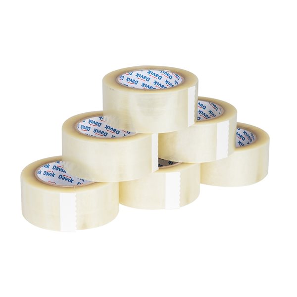 Mind Reader Clear 3.1-in x 54-yd Packing Tape - 6-Pack