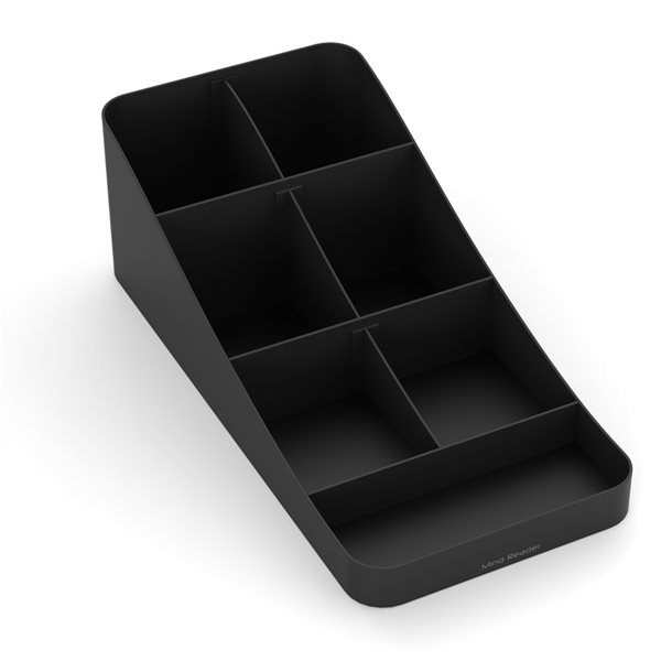 Mind Reader Black 7-Compartment Coffee Organizer