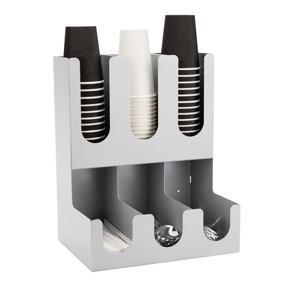 Mind Reader Silver 6-Section Coffee Organizer