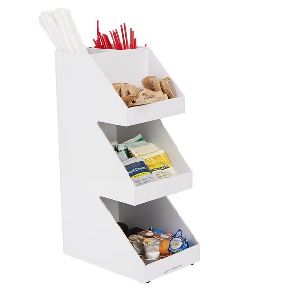 Mind Reader White Multi-Level Coffee Organizer