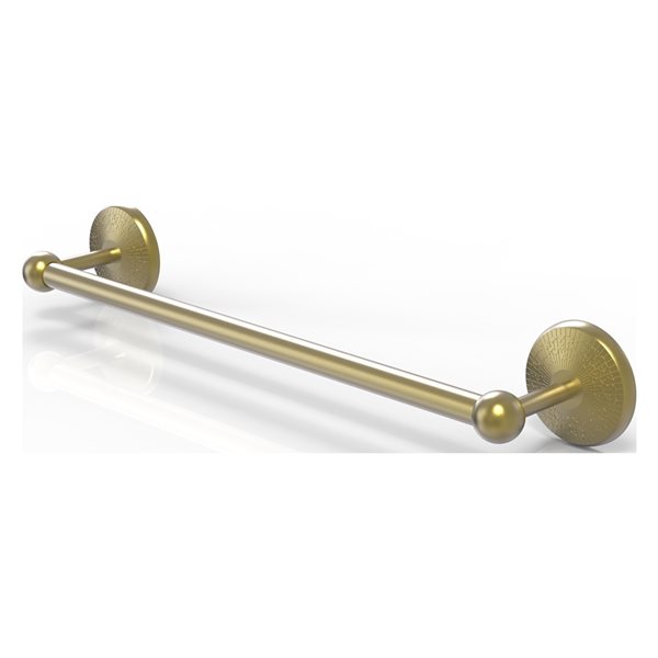 Allied Brass Prestige Monte Carlo 36-in Satin Brass Wall Mount Single Towel Bar