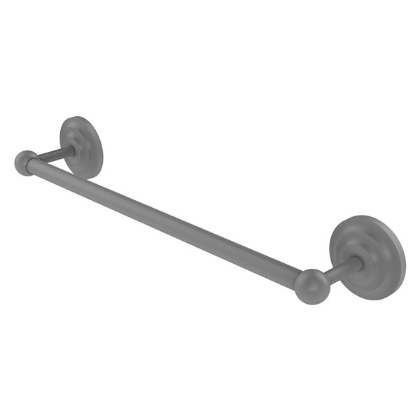 Allied Brass Prestige Que New 18-in Matte Grey Wall Mount Single Towel Bar