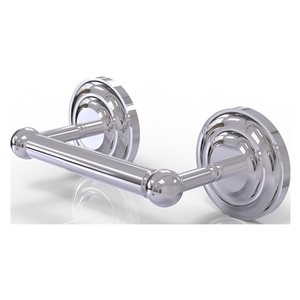 Allied Brass Prestige Que New Polished Chrome Wall Mount Double Post Toilet Paper Holder