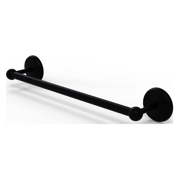 Allied Brass Prestige Monte Carlo 24-in Matte Black Wall Mount Single Towel Bar