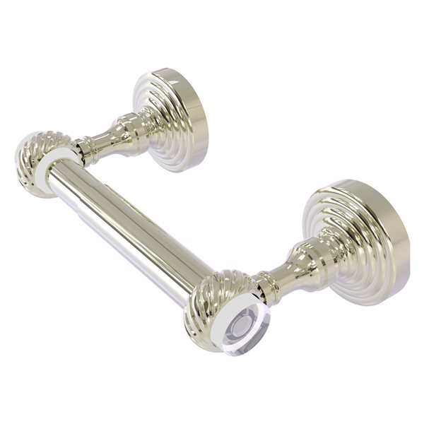 Allied Brass Pacific Grove Polished Nickel Wall Mount Double Post Toilet Paper Holder
