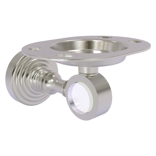 Allied Brass Pacific Grove Satin Nickel Brass Tumbler and Toothbrush Holder