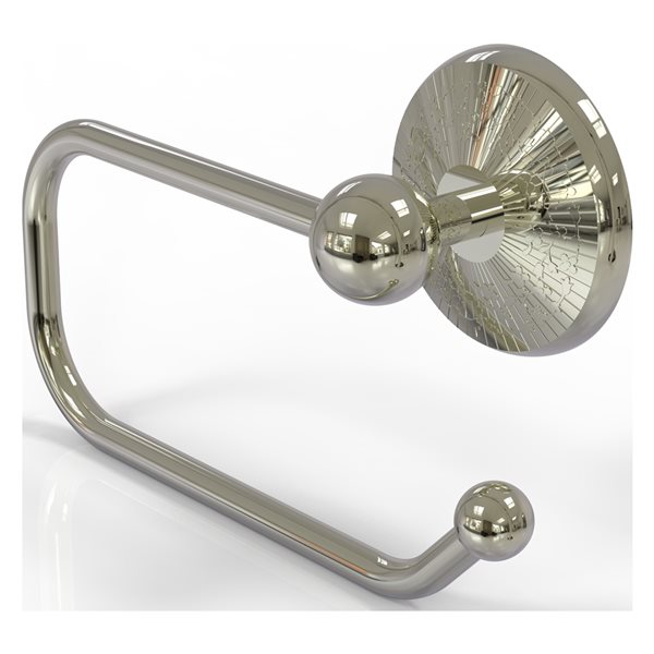 Allied Brass Prestige Monte Carlo Polished Nickel Wall Mount Single Post Toilet Paper Holder