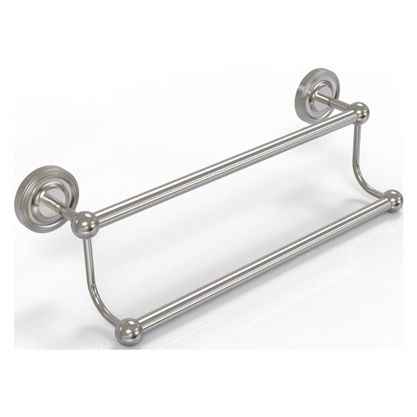 Allied Brass Prestige Regal 30-in Satin Nickel Wall Mount Double Towel Bar