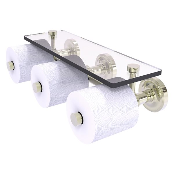 Allied Brass Prestige Regal Polished Nickel Wall Mount Single Post Toilet Paper Holder