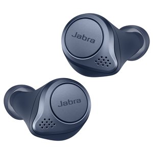 Écouteurs-boutons Elite Active 75t de Jabra avec antibruit et chargement sans fil, bleu