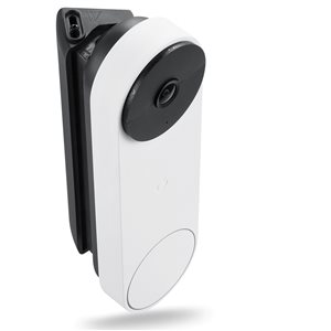 Wasserstein Black Tilting Horizontal Adjustable Mount for Google Nest Battery Doorbell