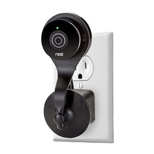 Wasserstein Black Swivel Tilting Wall Mount for Nest Cam Indoor and Dropcam Pro Security Camera