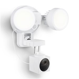 Wasserstein White Tilting 3-in-1 Floodlight, Charger and Mount for Wyze Security Camera