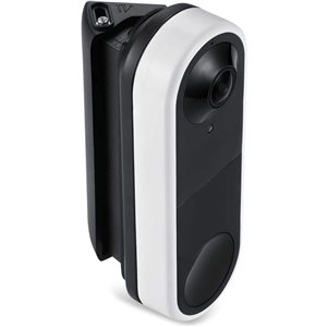 Wasserstein Black Tilting 30° to 55° Horizontal Wedge Wall Mount fot Arlo Video Doorbell