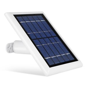 Wasserstein White Solar Panel for Ring Cam Battery (1-Pack)