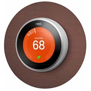 Wasserstein Copper 6-in Round Wall Plate Cover for Nest Thermostat