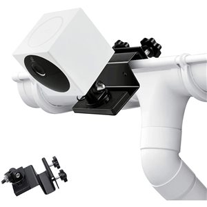 Wasserstein Black Universal Gutter Mount for Wyze Cam Outdoor Security Camera